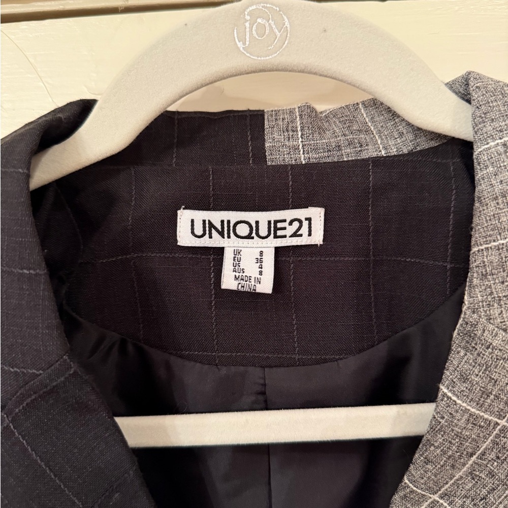 Unique 21 Black and Gray Blazer Dress - Picture 2 of 3